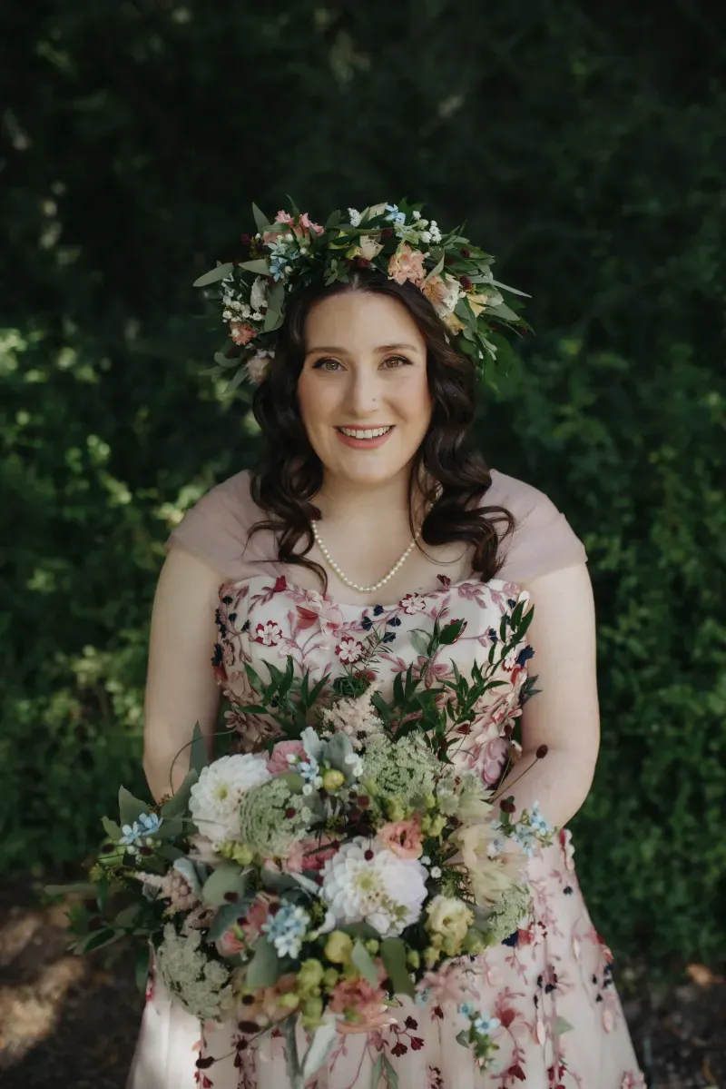 Christen on her wedding day